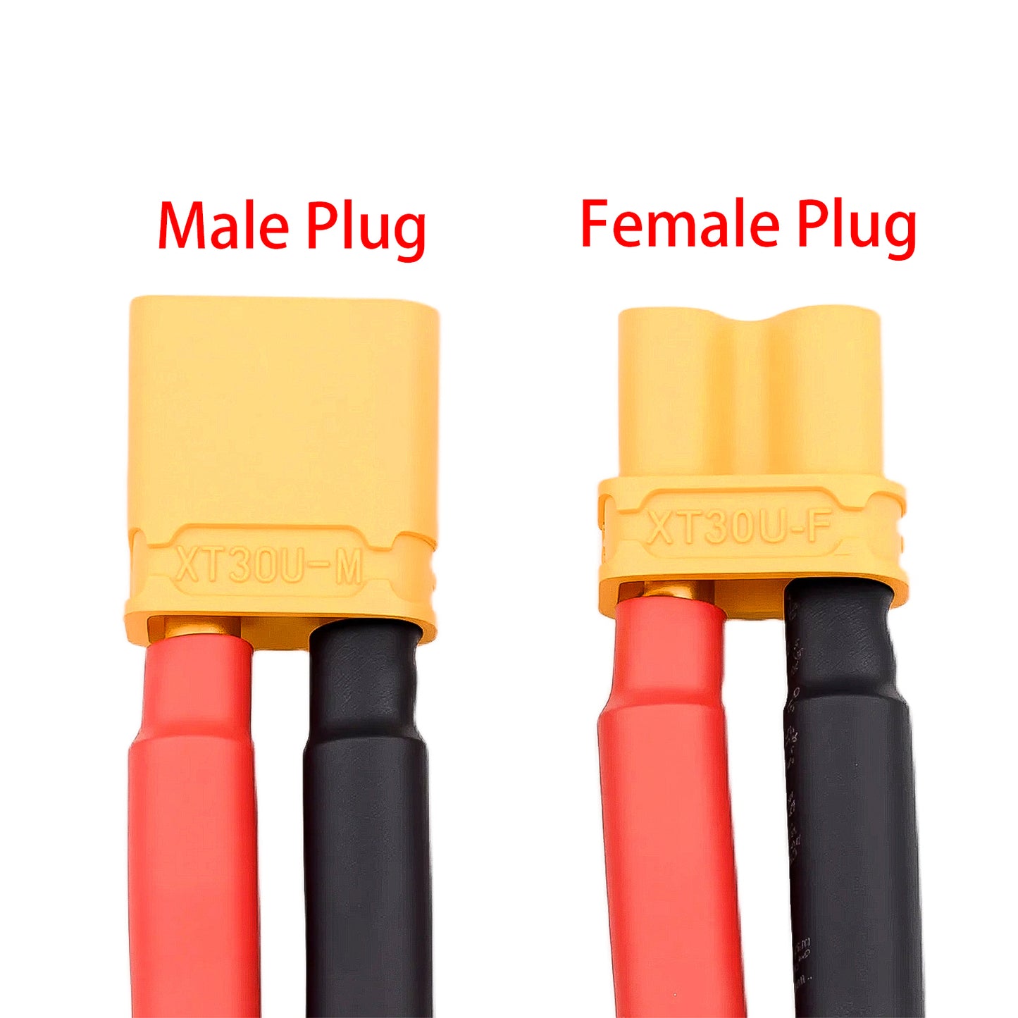 TCRC 5Pairs 100mm Amass XT60 Plug Female and Male Connectors with 14AWG Silicon Wire