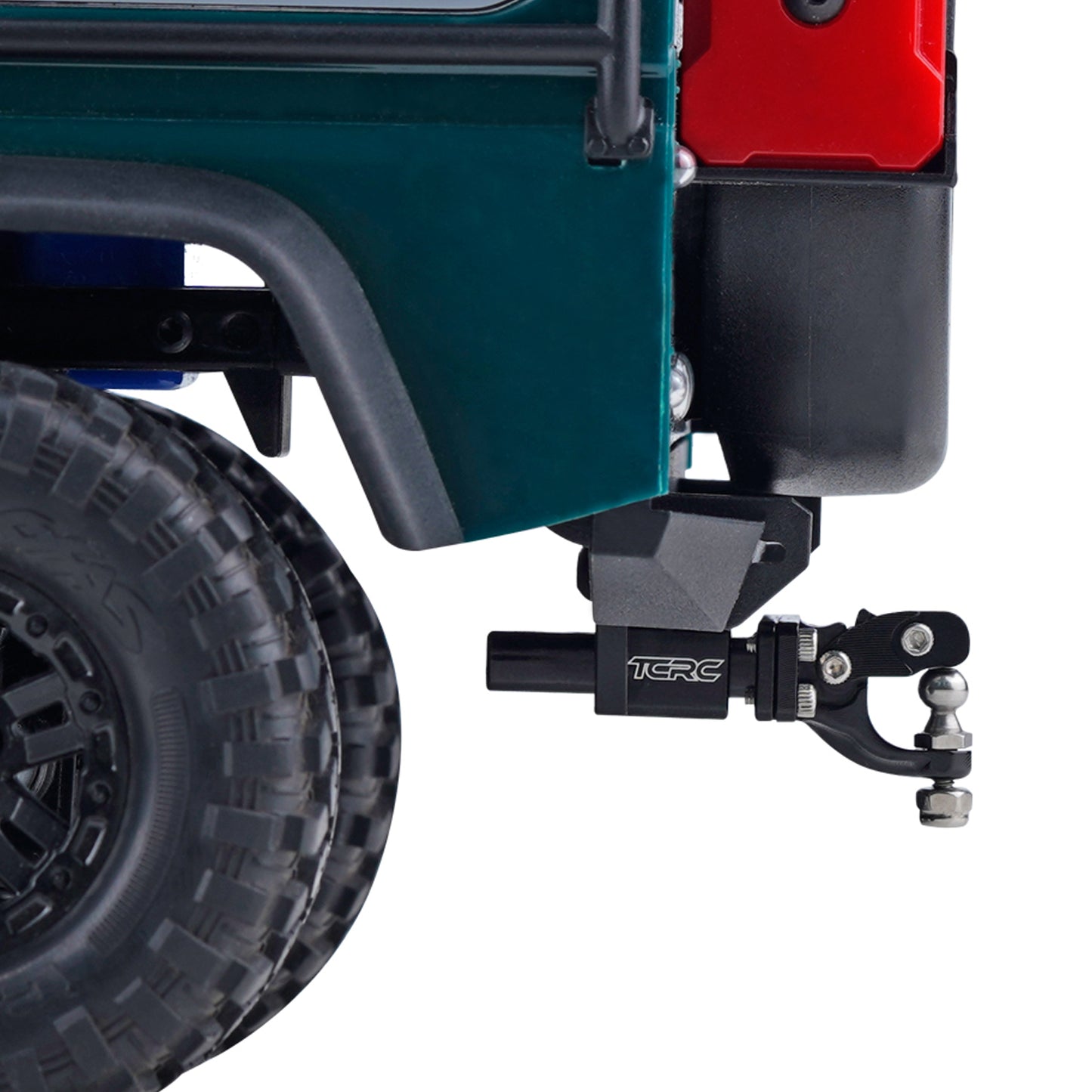 TCRC Metal Bumper Trailer Hitch Tow Hook Receiver Kit for 1/18 TRX4M Defender Bronco