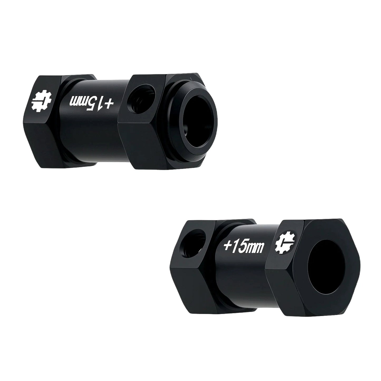 TCRC 4PCS Aluminum 12mm Wheel Hex Hubs 15MM Extension Adapters for Axial 1/8 AXP8 Gilamon Trail Buggy