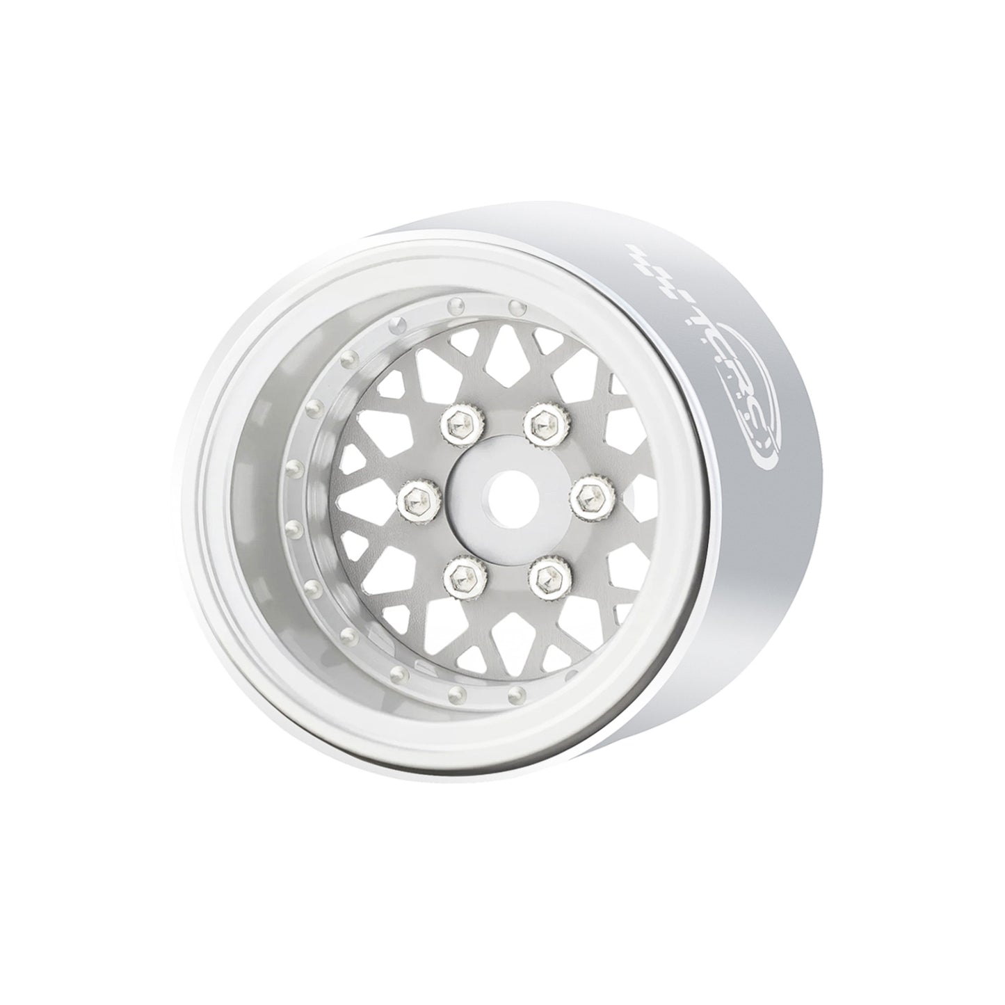 TCRC 4PCS Deep Dish Grade 5 Titanium Wheel Face 1.0 Inch Beadlock Wheels Hubs