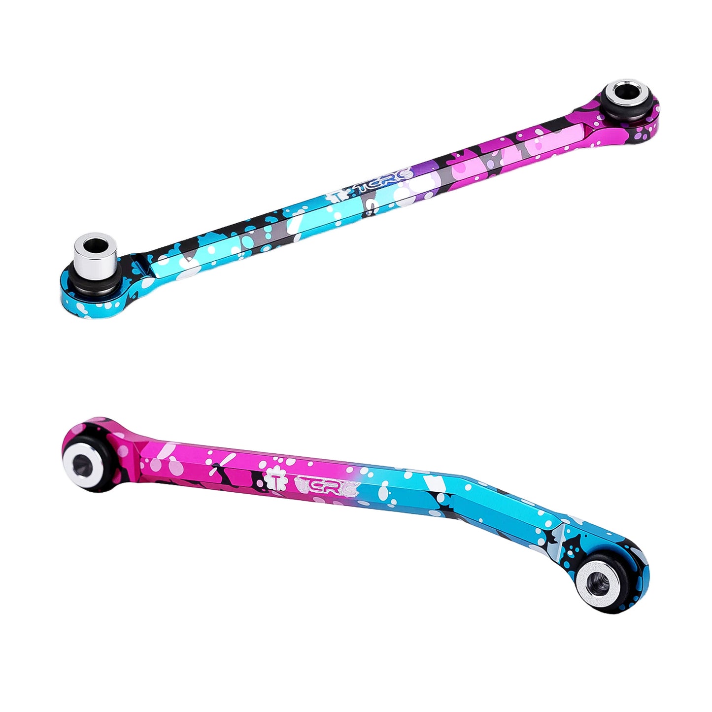 TCRC 10PCS Splash Anodizing Aluminum High Clearance Chassis Links and Steering Links set for HPI Venture18 Upgrade