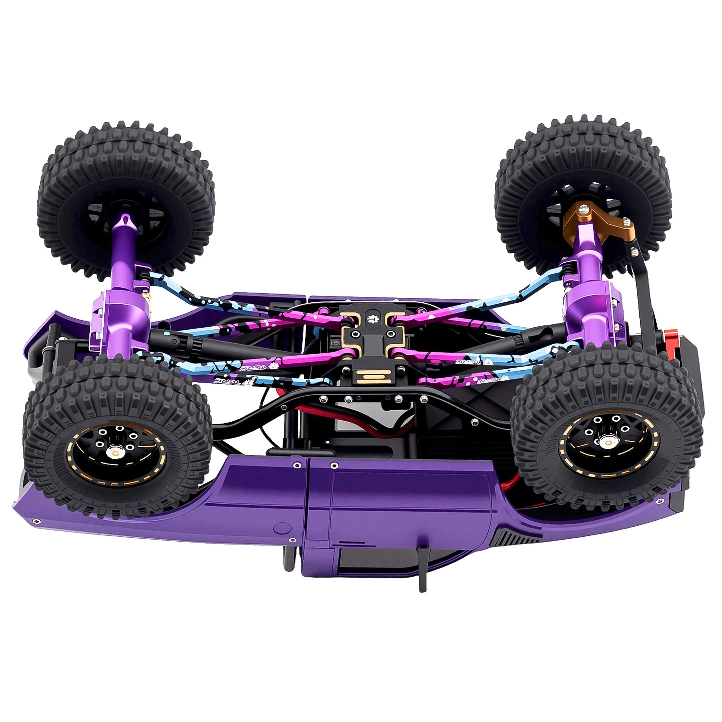 TCRC Splash Anodizing Aluminum High Clearance Chassis Links Set for 1/24 RC Crawler Car