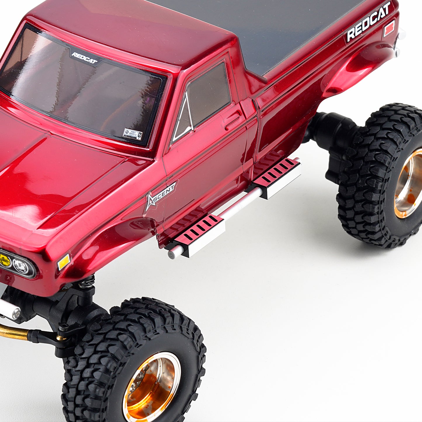 TCRC Aluminum Side Step Running Board Foot-Plate Slider for Redcat Ascent-18