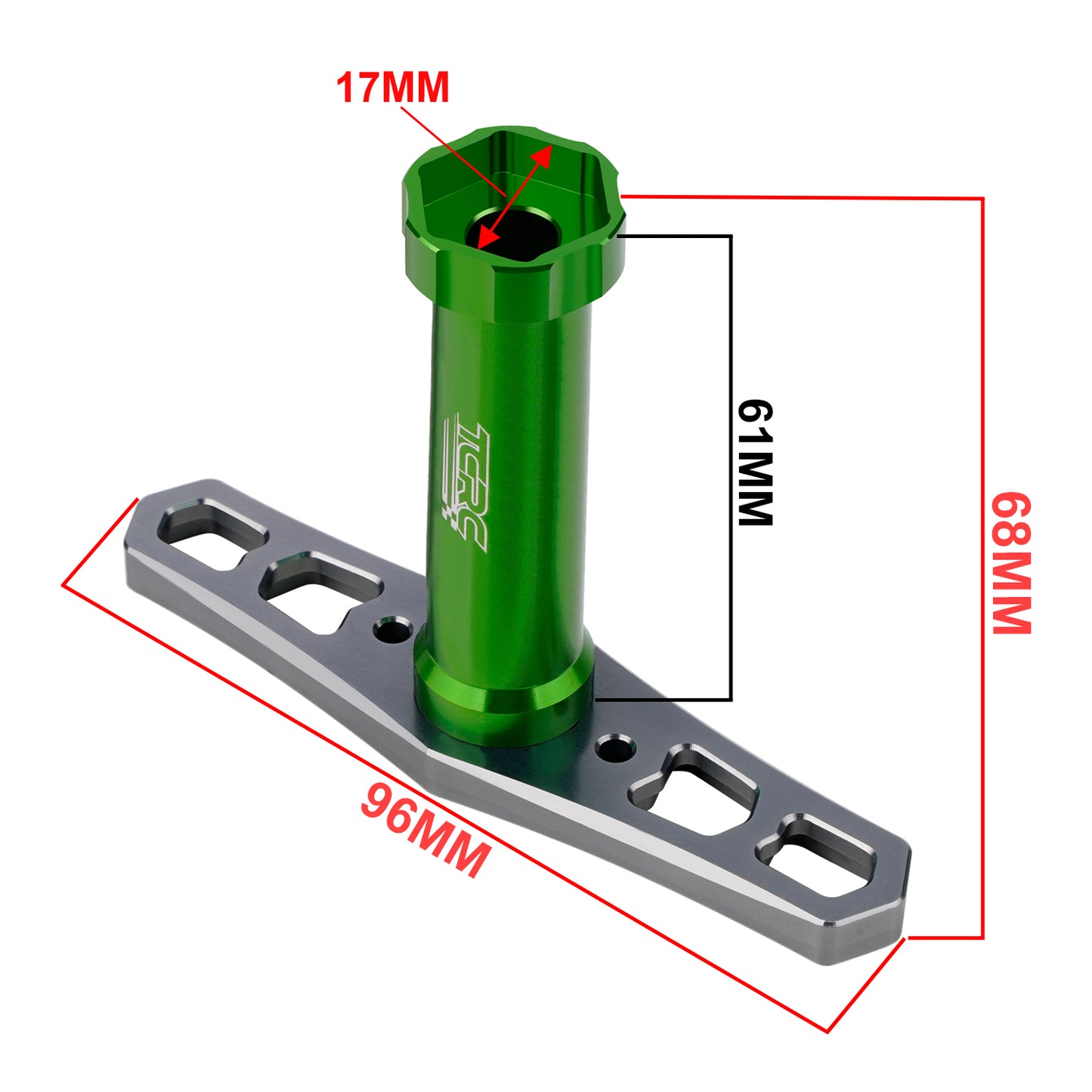 TCRC 17mm Wheel Hex Nut Socket Sleeve Wrench RC Spanner Repair Tool For 1/6 1/8 1/10 scale RC Car Trucks Crawler Buggy