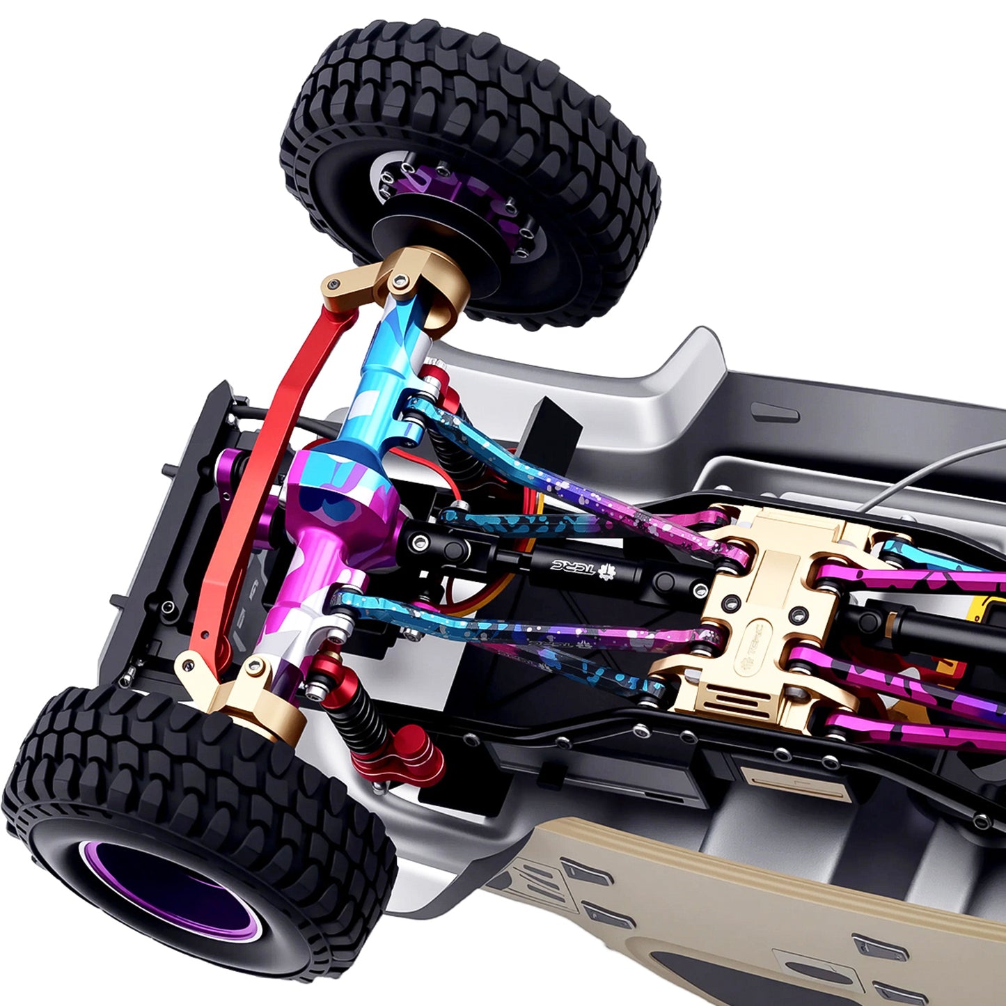 TCRC 2PCS Hard Alloy Steel 4140 Chromoly Drive Shafts For 1/24 Axial SCX24 Gladiator Dodge Power Wagon
