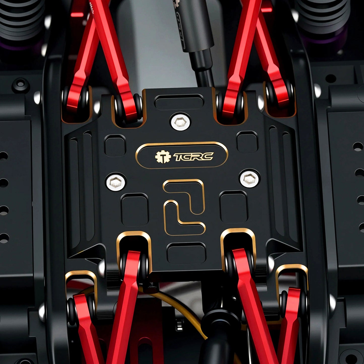 TCRC Brass High Precision CNC Machined Skid Plate for HPI Venture18