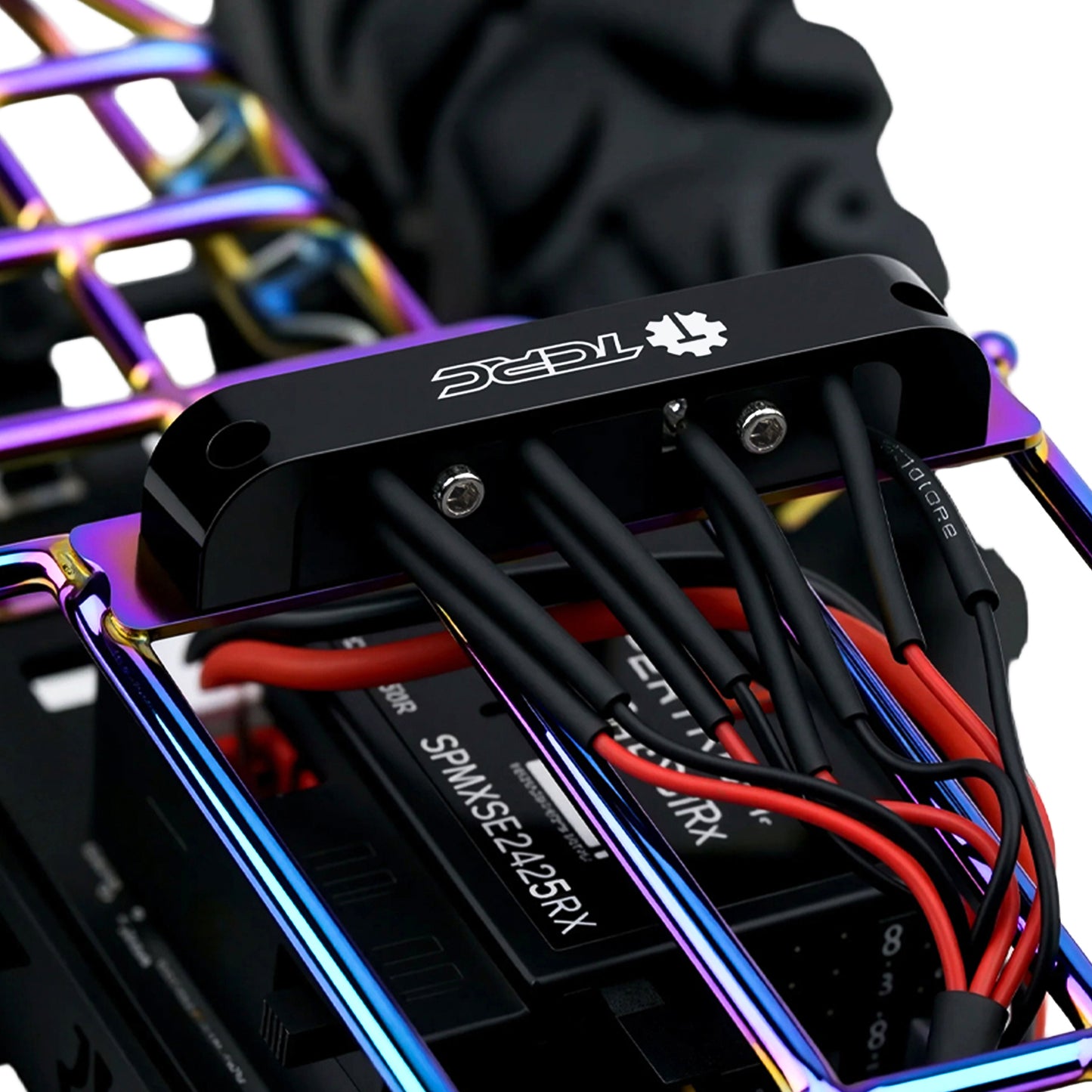 TCRC Metal Roll Cage Body Shell with Aluminum LED Lamp Holder for 1/24 Axial AX24 XC-1