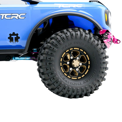 TCRC 4PCS Aluminum M2.5 Wheels Center Caps Lock Nuts