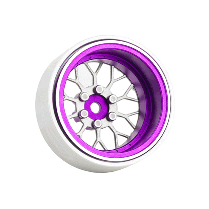 TCRC 4PCS Grade 5 Titanium Wheel Face Aluminum 1.3 Inch Wheels Hubs