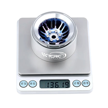 TCRC 4PCS Aluminum 2.2 Inch High Mass Beadlock Wheels Hubs