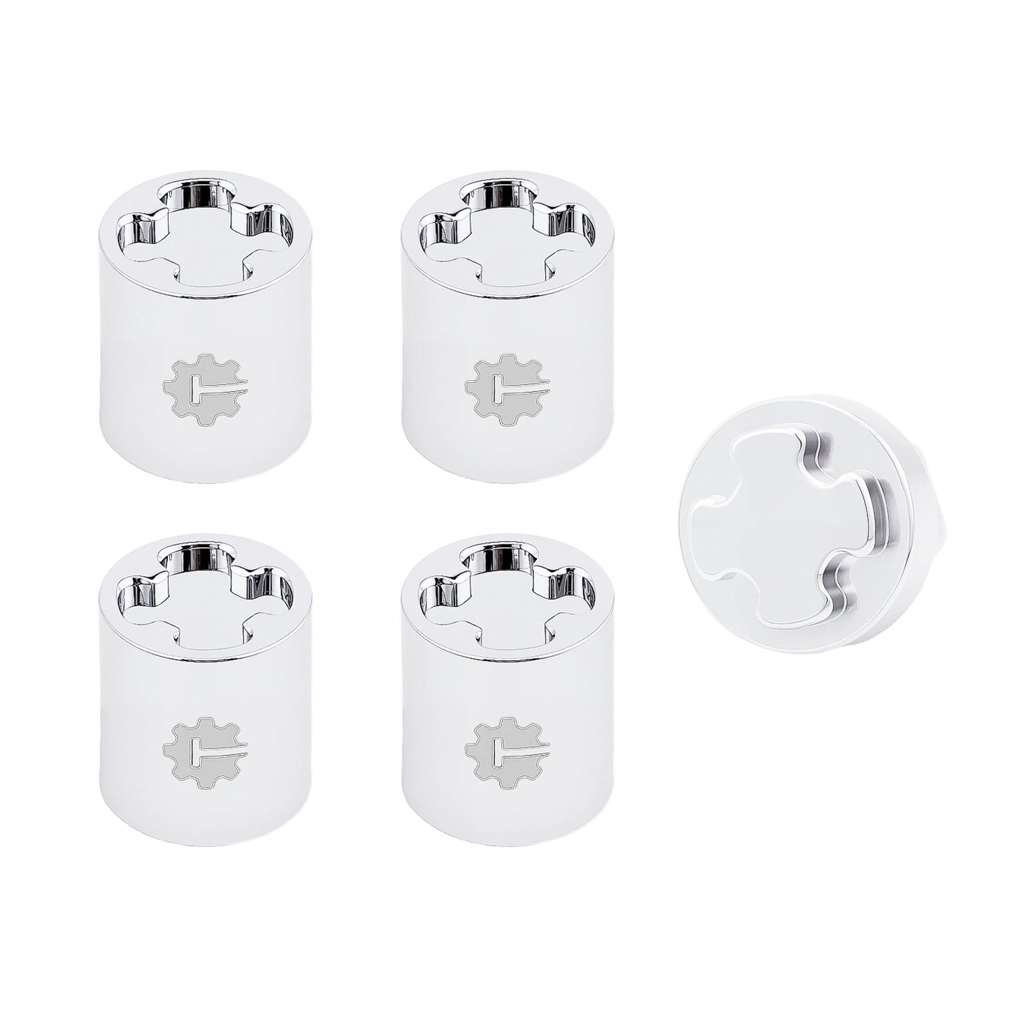 TCRC 4PCS Aluminum M4 Nut Wheel Rim Center Cap Manual Locking Hubs