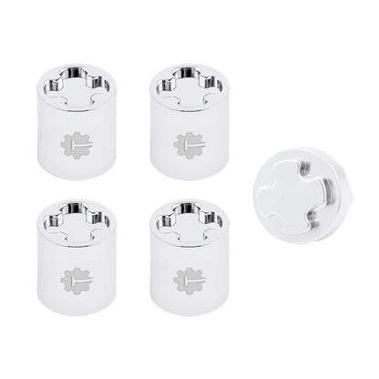 TCRC 4PCS Aluminum M4 Nut Wheel Rim Center Cap Manual Locking Hubs