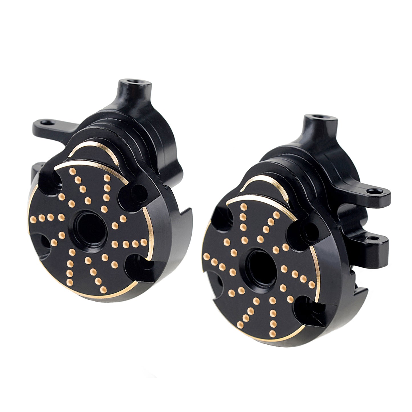 TCRC Brass Front Steering Knuckles Outer Portal Cover+Inner Portal Cover Housing 33g/Pair Weights for Redcat Ascent-18