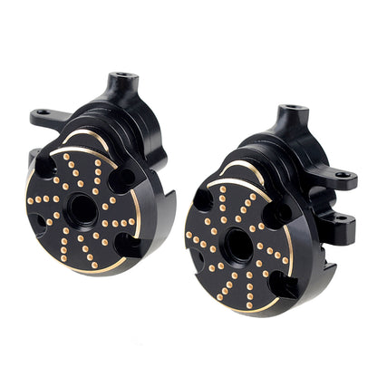 TCRC Brass Front Steering Knuckles Outer Portal Cover+Inner Portal Cover Housing 33g/Pair Weights for Redcat Ascent-18