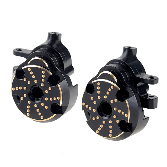 TCRC Brass Front Steering Knuckles Outer Portal Cover+Inner Portal Cover Housing 33g/Pair Weights for Redcat Ascent-18