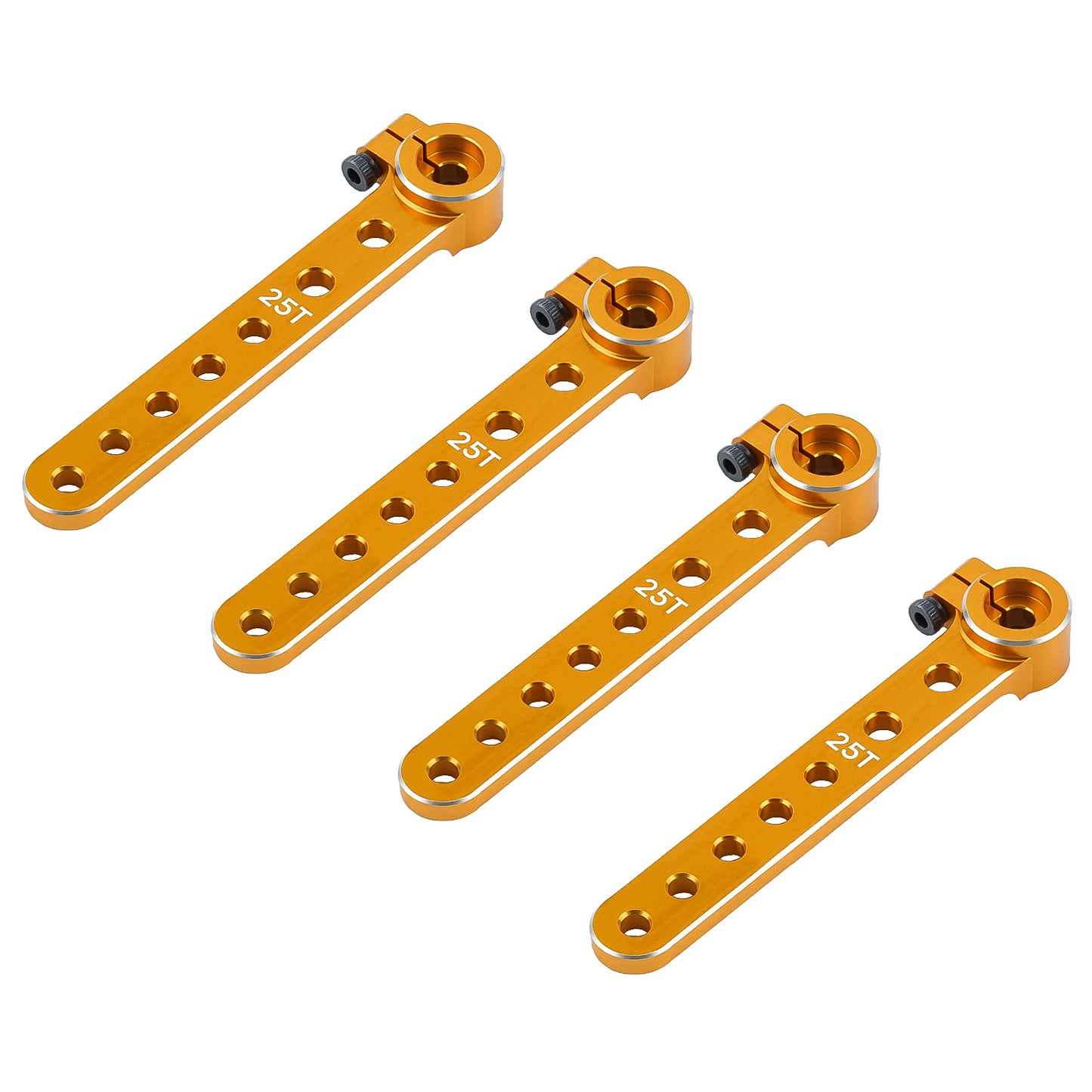 TCRC 4PCS 7075 Aluminum 25T Extension Servo Arms Horns