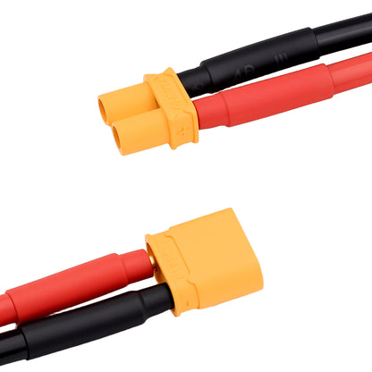 TCRC 5Pairs 100mm Amass XT60 Plug Female and Male Connectors with 14AWG Silicon Wire