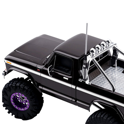 TCRC 80mm&100mm Decorative RC Car Hard Spring Antenna with GR5 Titanium Mast Set for 1/24 1/18 RC Crawler Car