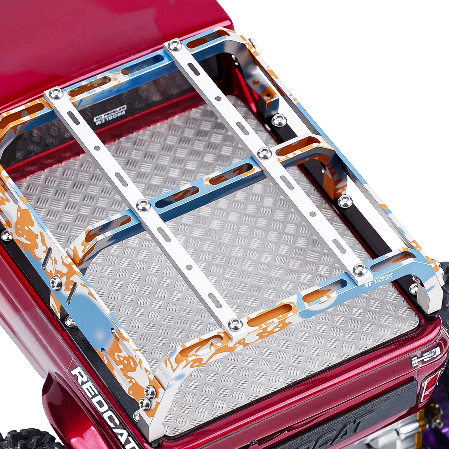 TCRC Stainless Steel Rear Body Anti-skid Plate Board for Redcat Ascent-18 1/18 scale RC Rock Crawler