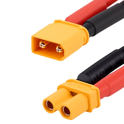 TCRC 5Pairs 100mm Amass XT30 Plug Female and Male Connectors with 14AWG Silicon Wire