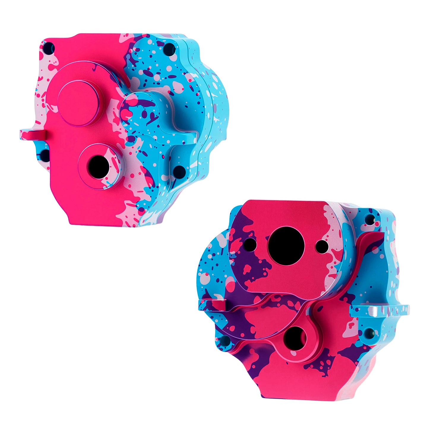 TCRC Splash Anodizing Aluminum Gearbox Housing Transmission Case for 1/18 TRX4M Defender Bronco F-150