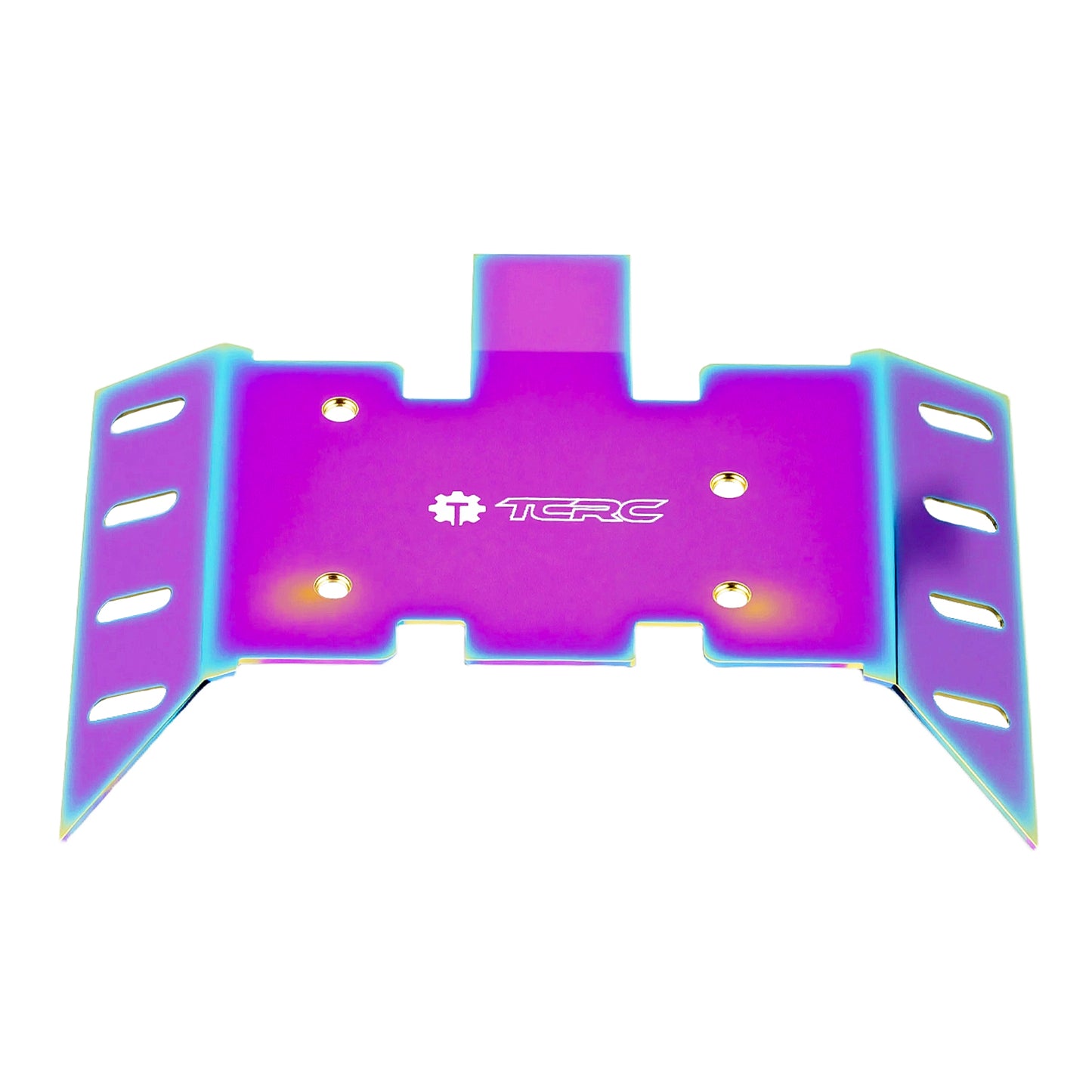 TCRC Colorful Stainless Steel Chassis Skid Plate Armor Guard Plate Protection for Axial 1/8 AXP8 Gilamon Trail Buggy
