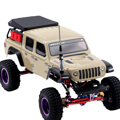 TCRC 80mm&100mm Decorative RC Car Hard Spring Antenna with GR5 Titanium Mast Set for 1/24 1/18 RC Crawler Car