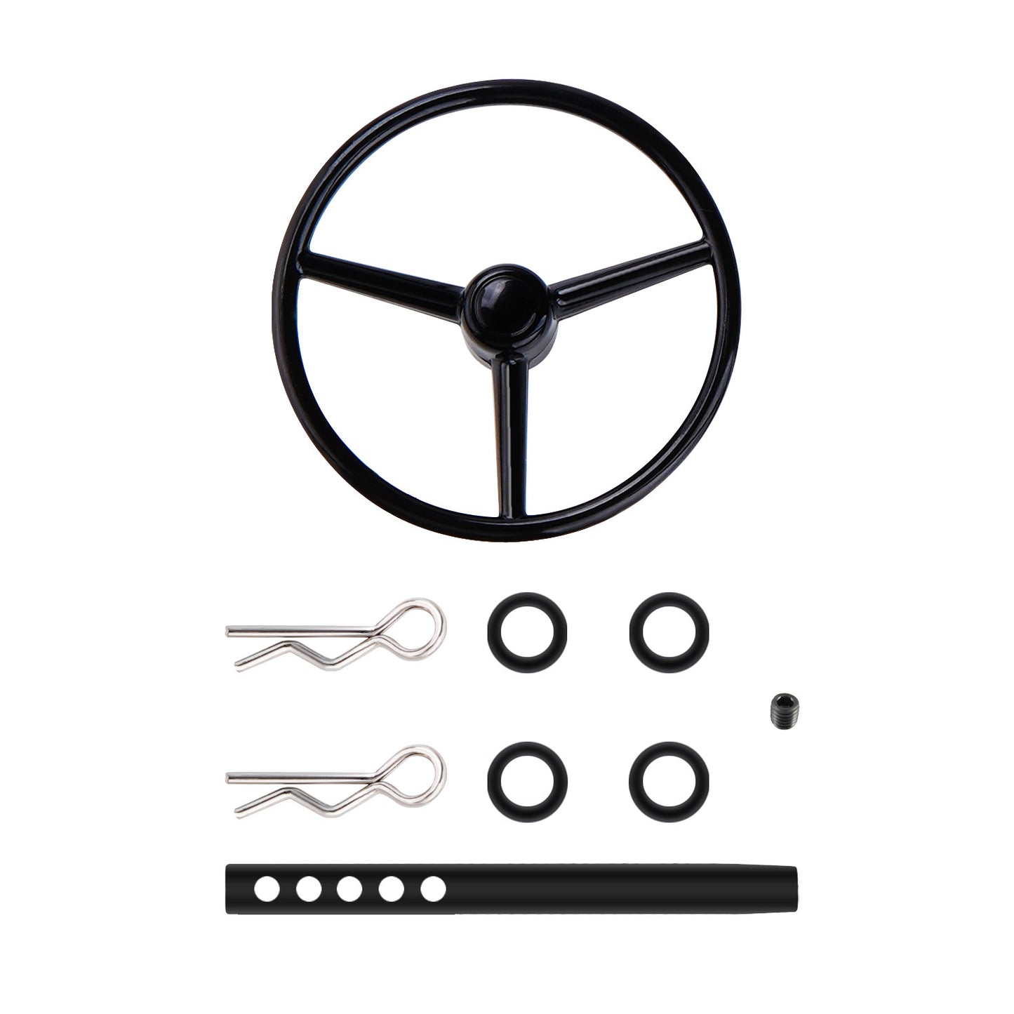 TCRC Aluminum Universal RC Car Steering Wheel for 1/10 RC Rock Crawler