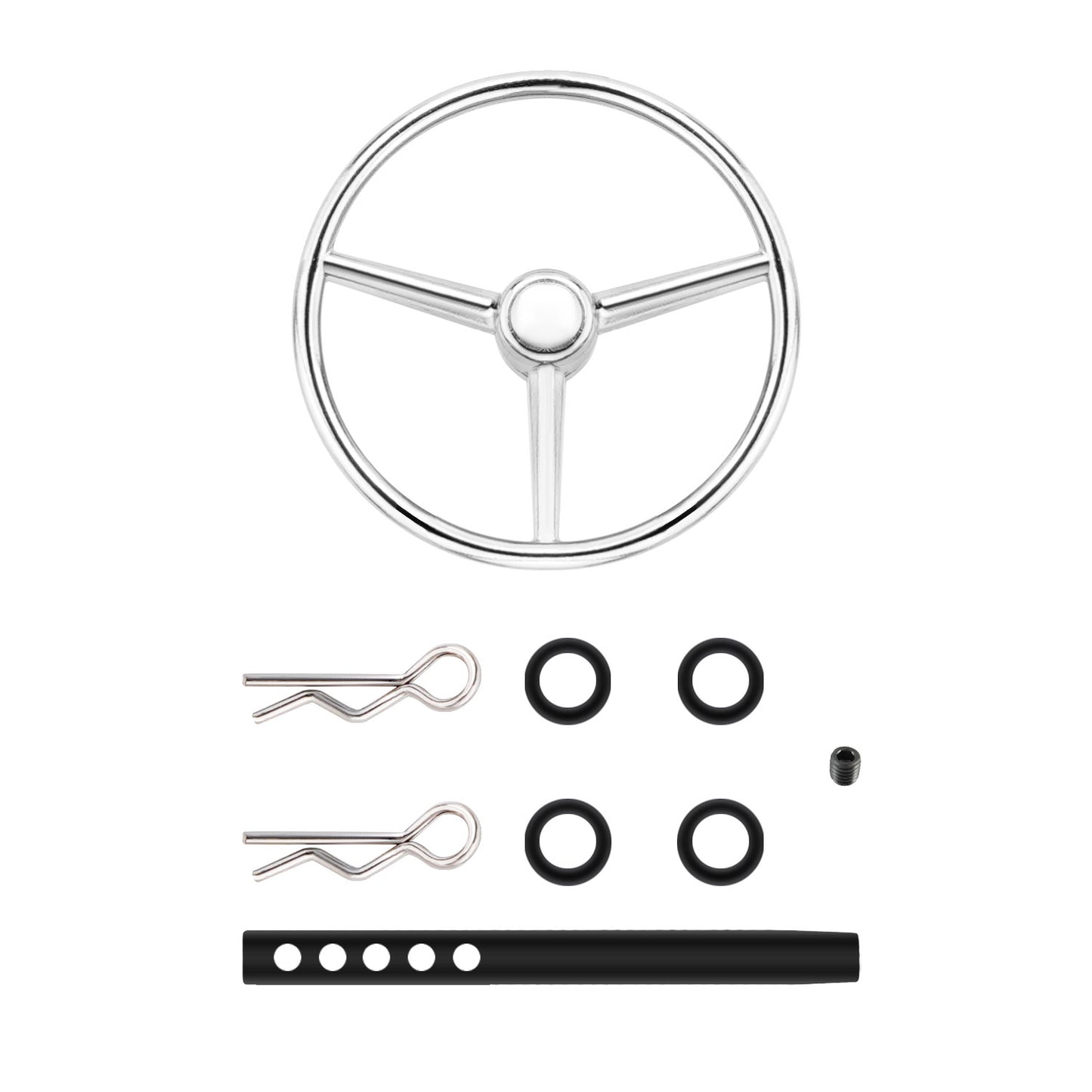 TCRC Aluminum Universal RC Car Steering Wheel for 1/10 RC Rock Crawler