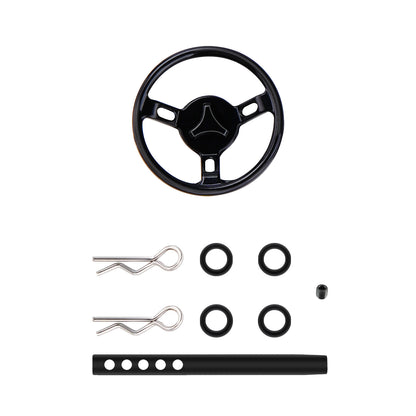 TCRC Aluminum Universal RC Car Steering Wheel for 1/10 RC Rock Crawler Axial