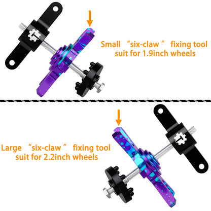 TCRC Aluminum 1.9 2.2 Inch Wheel Hubs Tires Installation Removal Tool Assembly