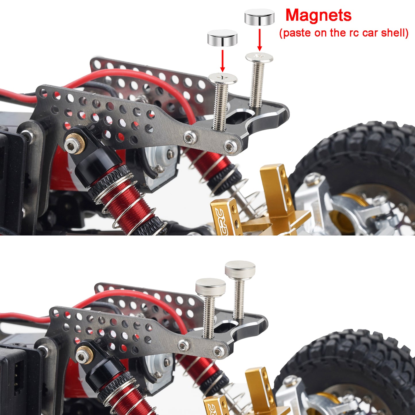 TCRC GR5 Titanium LCG Chassis Kit Frame Rail for Redcat Ascent-18