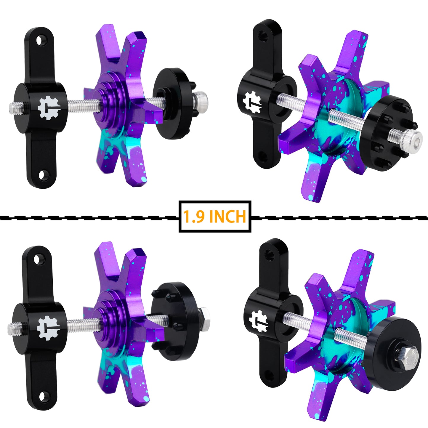 TCRC Aluminum 1.9 2.2 Inch Wheel Hubs Tires Installation Removal Tool Assembly