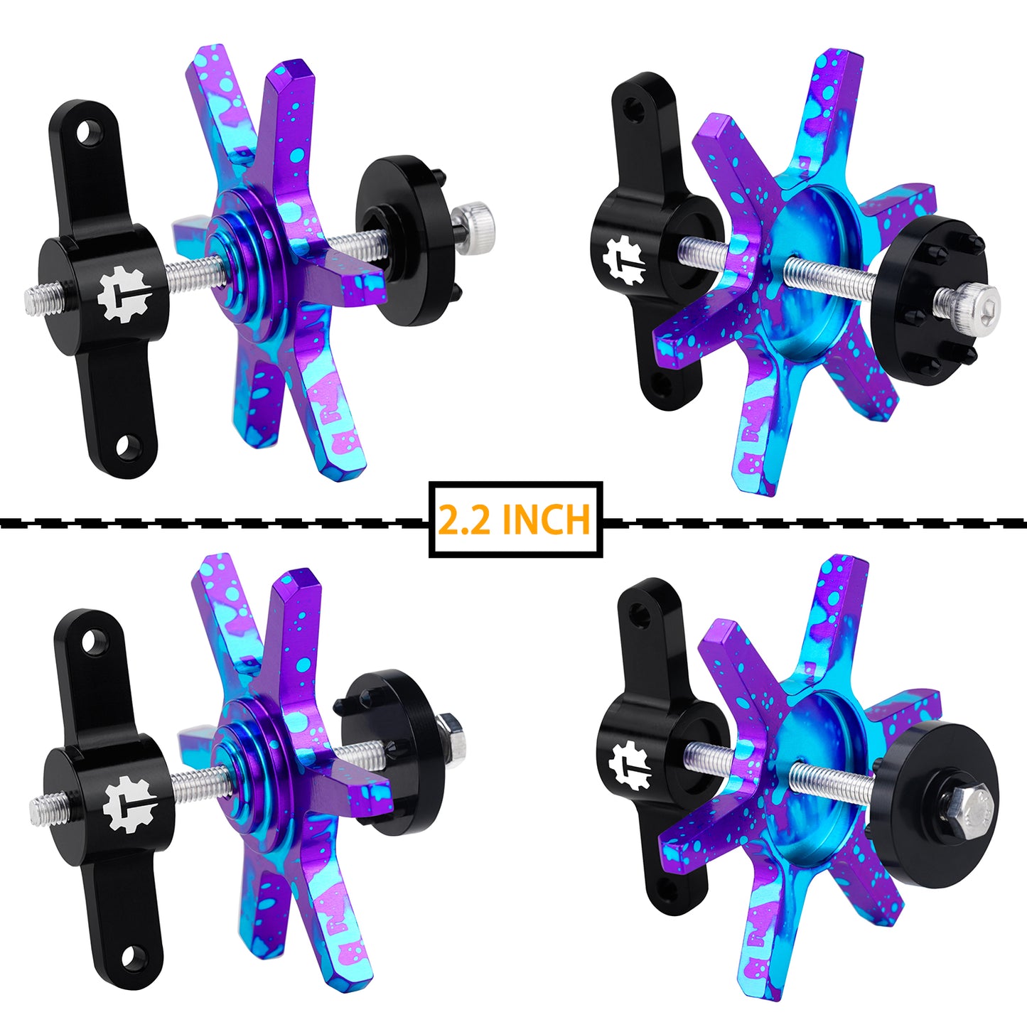 TCRC Aluminum 1.9 2.2 Inch Wheel Hubs Tires Installation Removal Tool Assembly