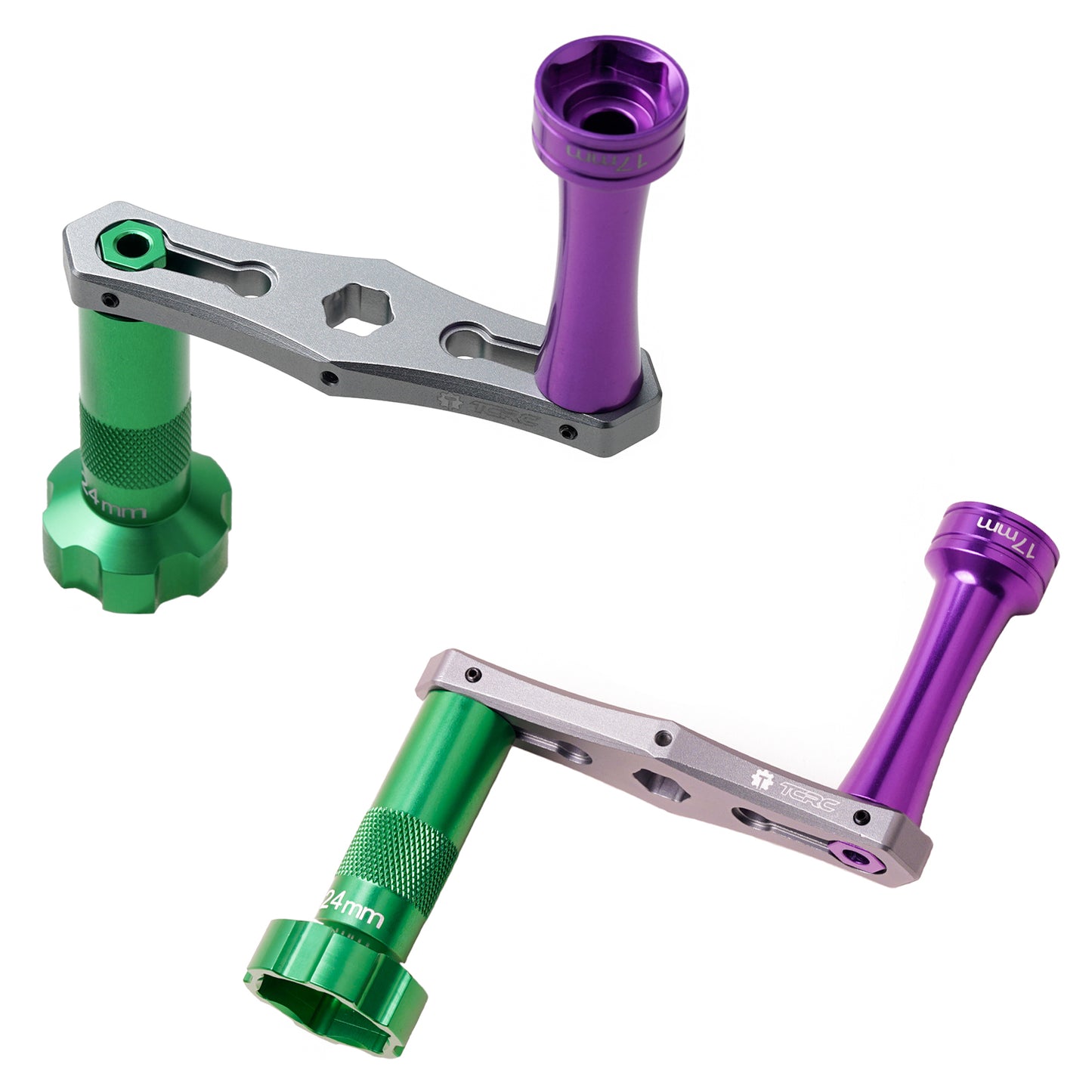 TCRC Interchangeable 17mm & 24mm Wheel Hex Nut Socket Sleeve Wrench RC Spanner Repair Tool For 1/6 1/8 1/10 scale RC Car Trucks Crawler Buggy