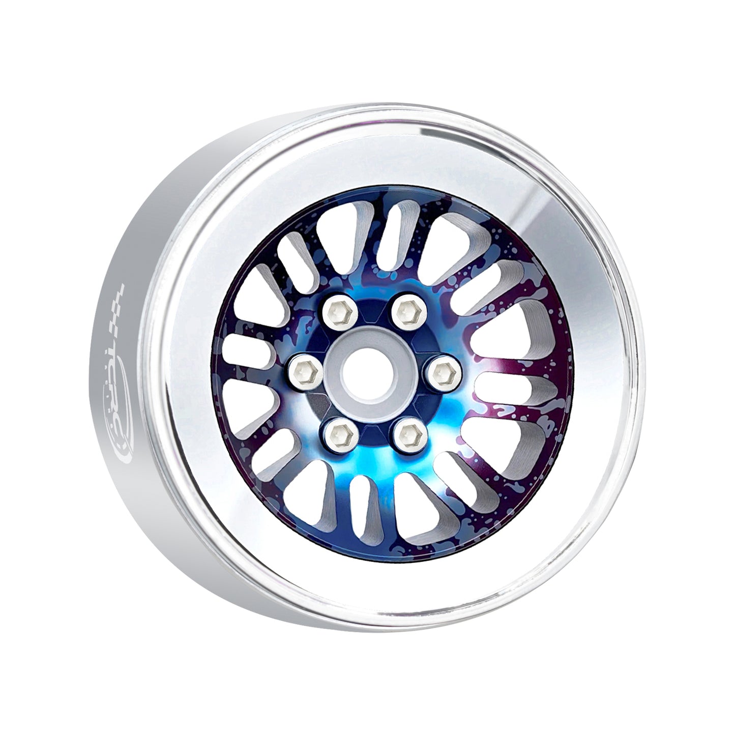 TCRC 4PCS Aluminum 2.2 Inch High Mass Beadlock Wheels Hubs