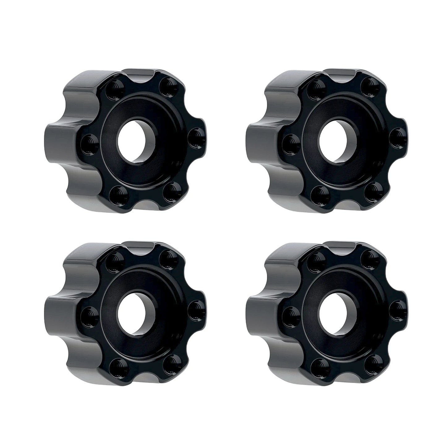 TCRC 4PCS Aluminum 7mm Wheel Hex Hubs 6MM/8MM/10MM Extension Adapters for All TCRC Designed 1.0inch 1.3inch Wheel Hubs