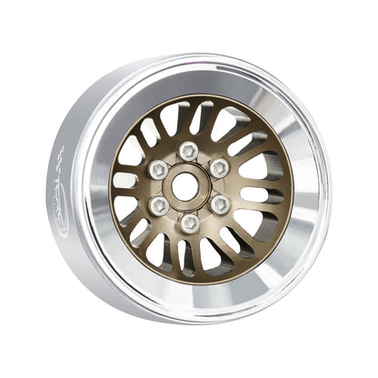 TCRC 4PCS Aluminum 2.2 Inch High Mass Beadlock Wheels Hubs