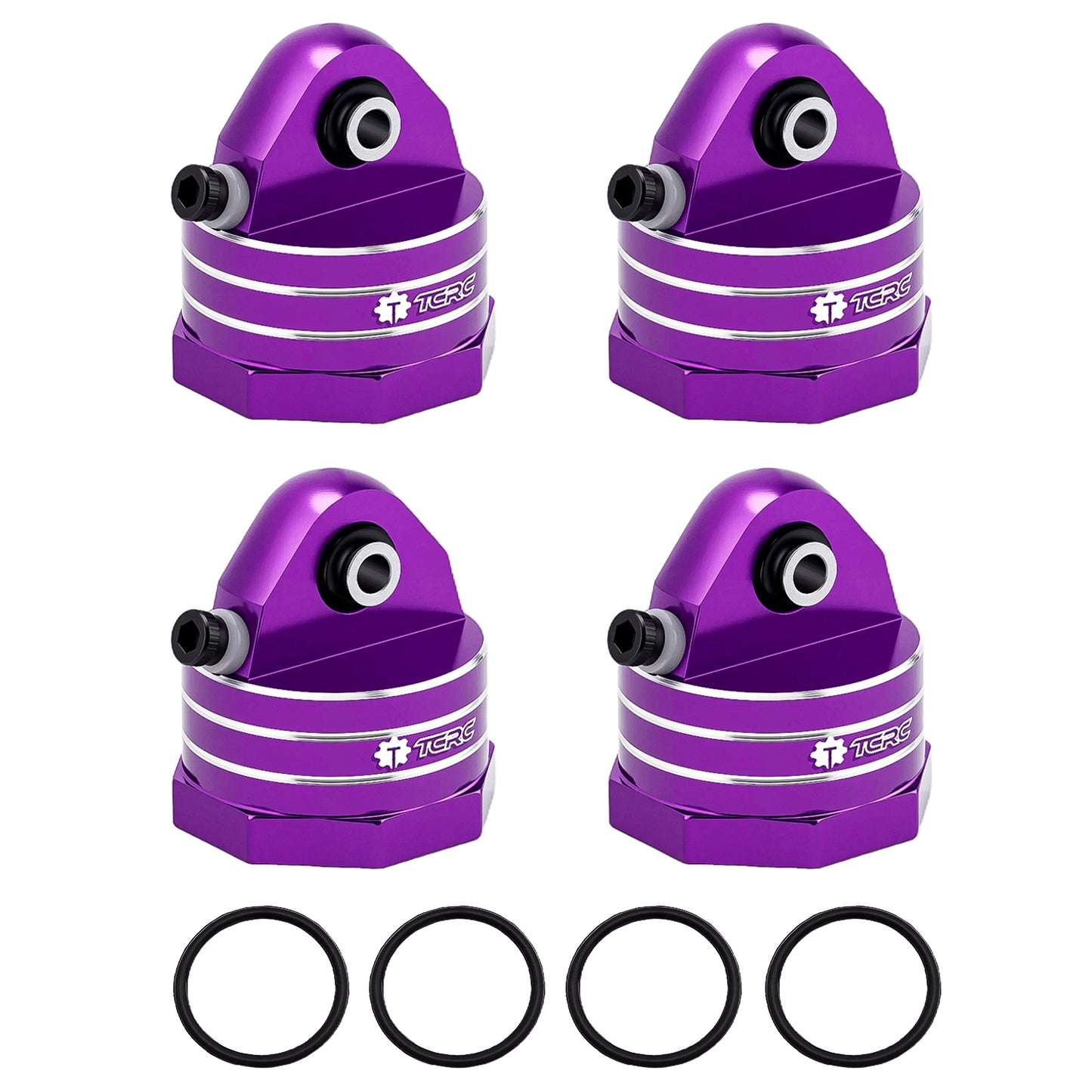 TCRC 4PCS Aluminum Shock Caps for 1/8 Traxxas Maxx Slash