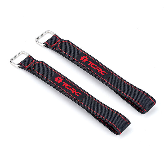 TCRC 2PCS 20x300MM Kevlar Stitched RC Battery Straps Reusable Cable Straps Adjustable Cinch Straps