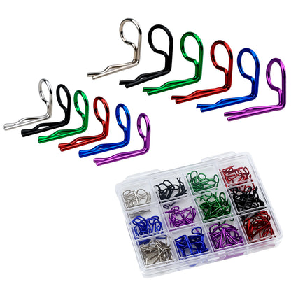 TCRC 120pcs Colorful 90-Degree Angle RC Body Clips Bent Springy Pins(2 sizes-Pack)