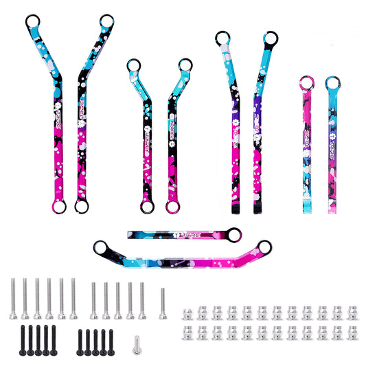 TCRC Splash Anodizing Aluminum High Clearance Chassis Links set for Axial SCX30 1/30 RC Crawler Car