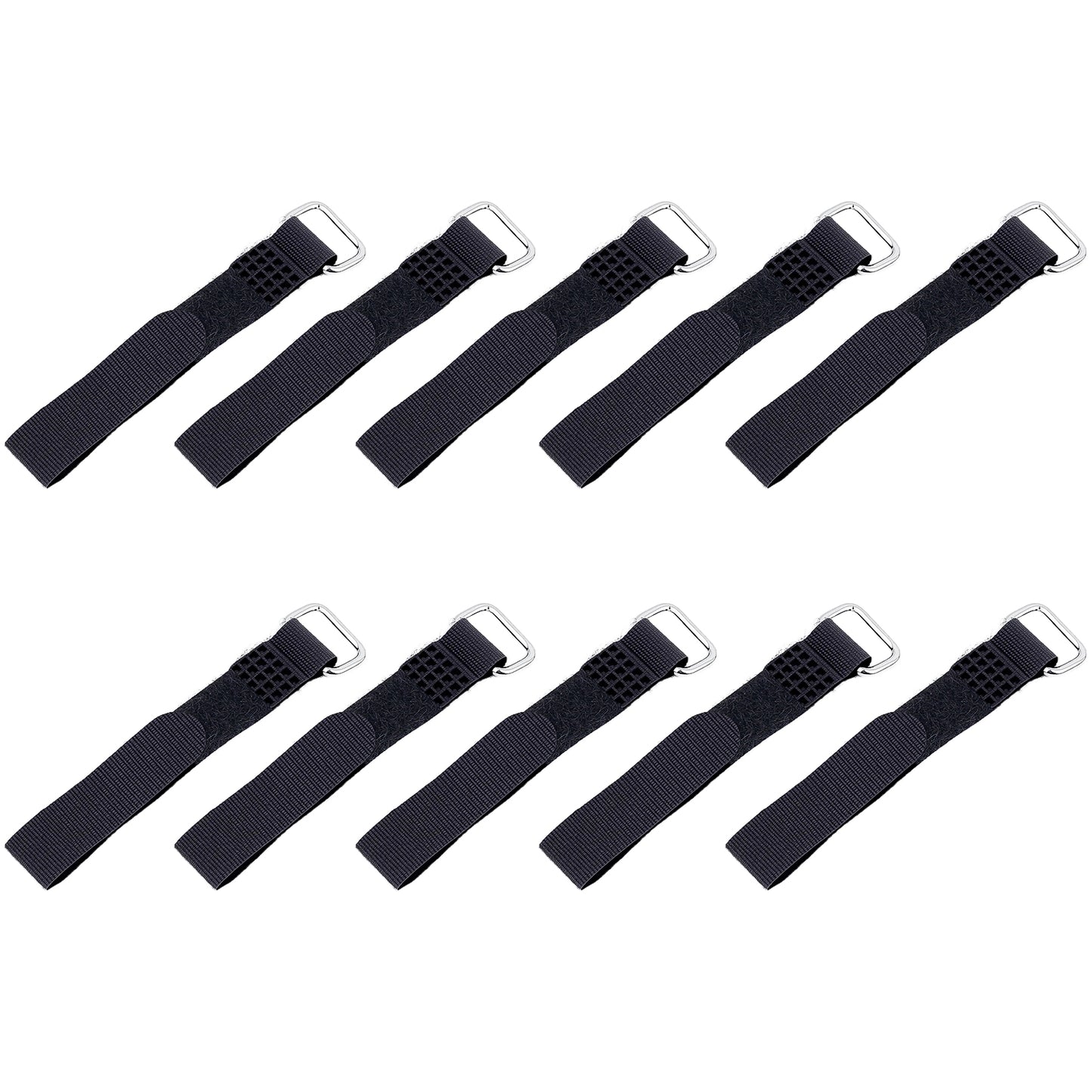 TCRC 10PCS 10x105mm Nylon RC Battery Straps Reusable Cable Straps Adjustable Cinch Straps for 1/24 1/30 1/32 RC Crawler Car Lipo Battery