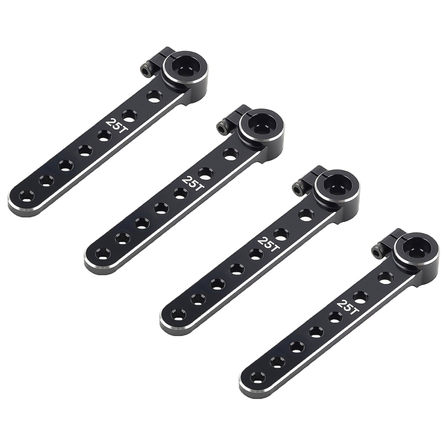 TCRC 4PCS 7075 Aluminum 25T Extension Servo Arms Horns