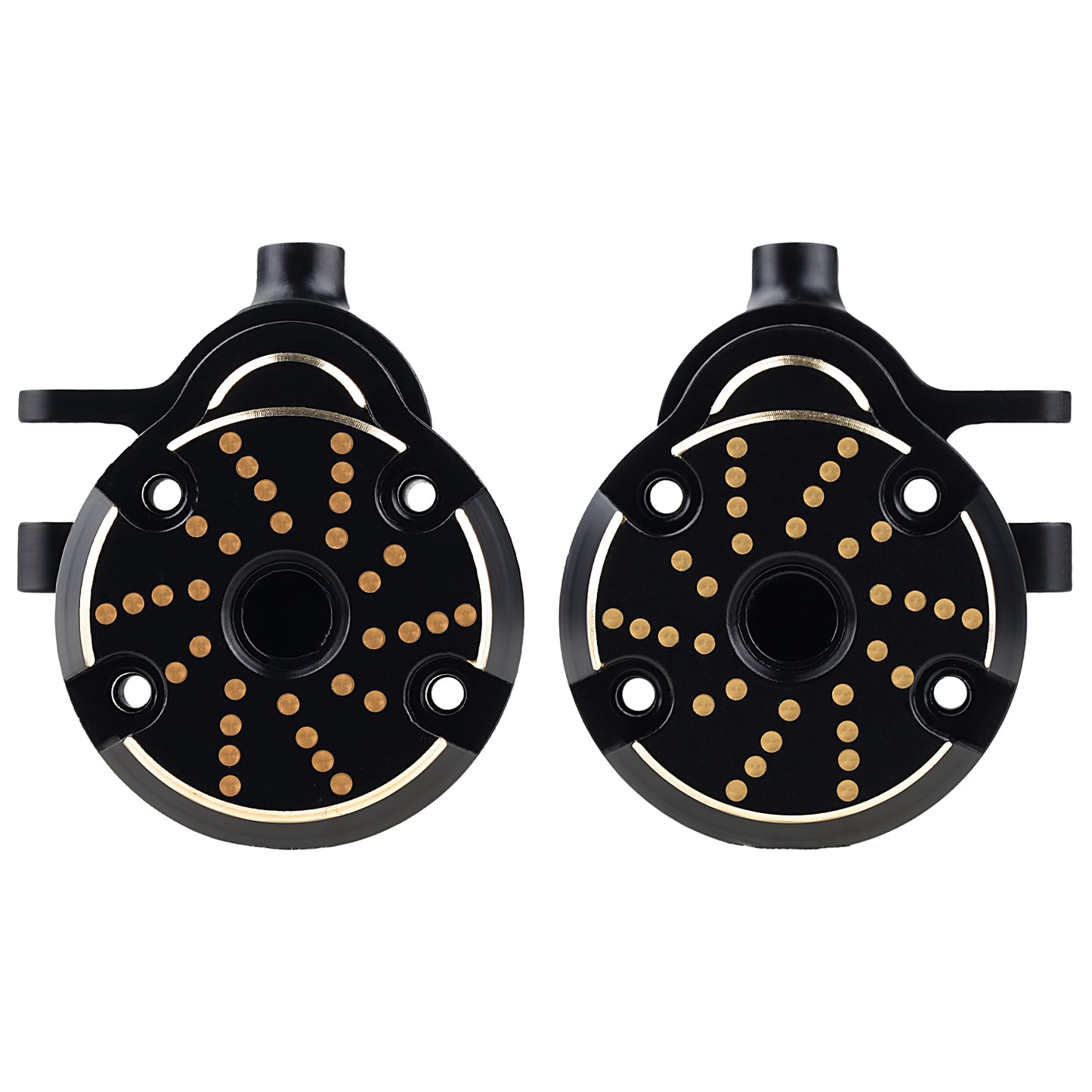 TCRC Brass Front Steering Knuckles Outer Portal Cover+Inner Portal Cover Housing 33g/Pair Weights for Redcat Ascent-18