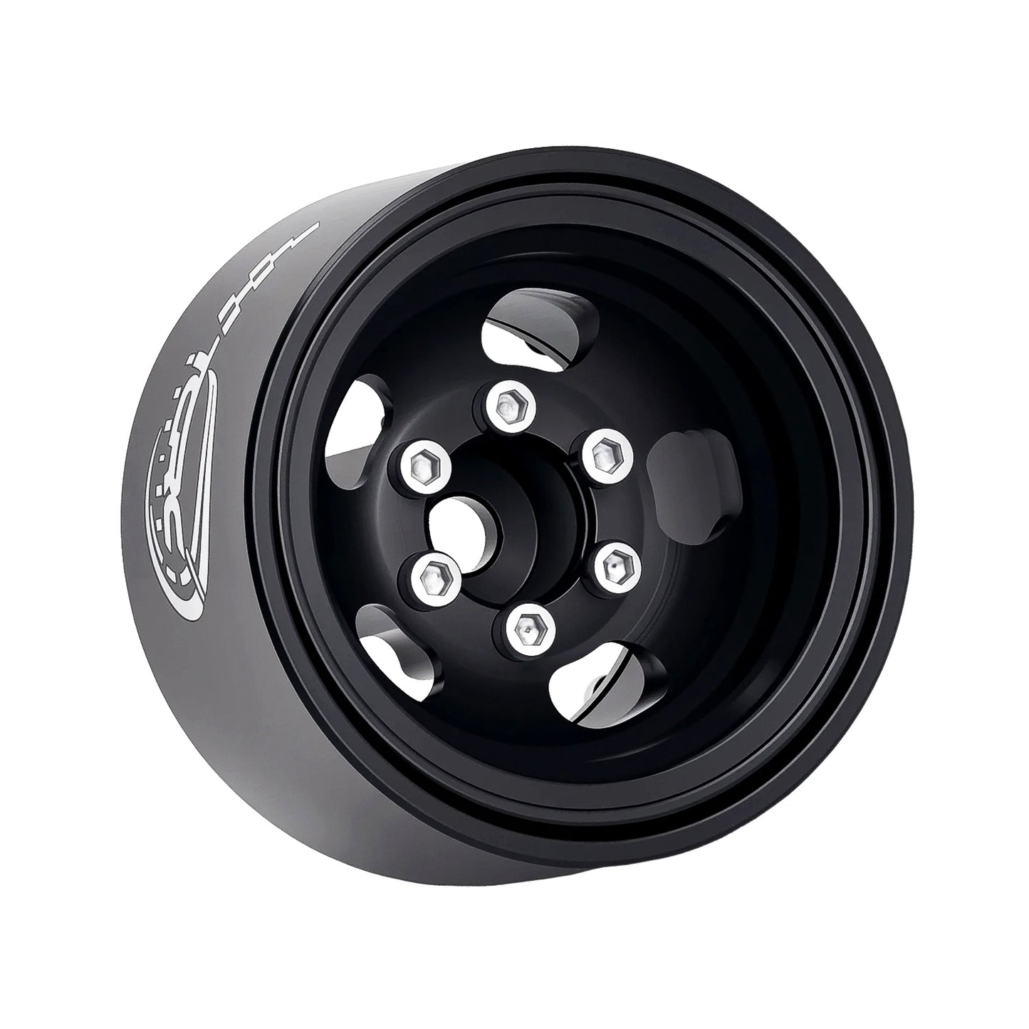 TCRC 4PCS Aluminum Deep Dish 1.0 Inch Beadlock Wheels Hubs
