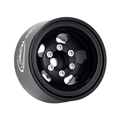 TCRC 4PCS Aluminum Deep Dish 1.0 Inch Beadlock Wheels Hubs