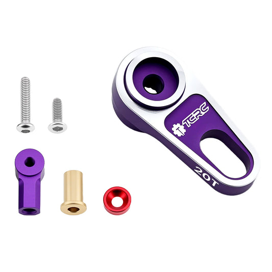 TCRC 7075 Aluminum Rear 20T Servo Horn with Adjustable connecting rod for Axial 1/8 AXP8 Gilamon Trail Buggy