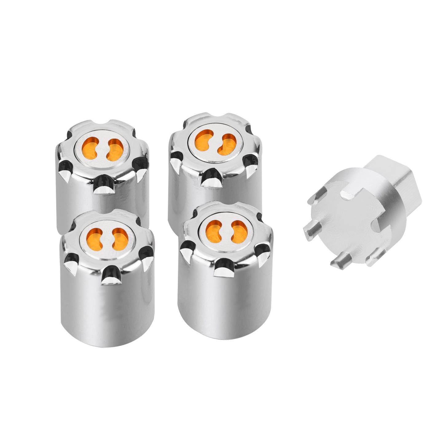 TCRC Aluminum M2 Wheels Center Caps Lock Nuts