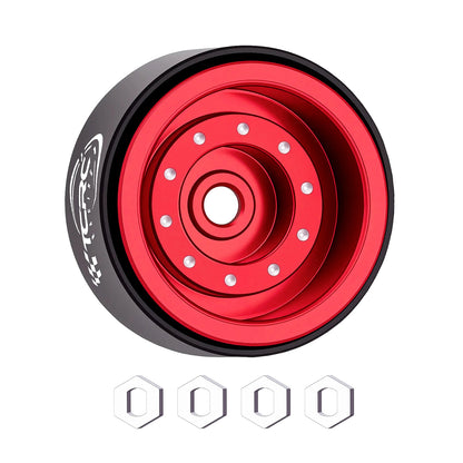 TCRC Deep Dish Aluminum 0.7inch Beadlock Wheels Hubs for 1/30 Axial SCX30 1/32 Redcat Ascent-32